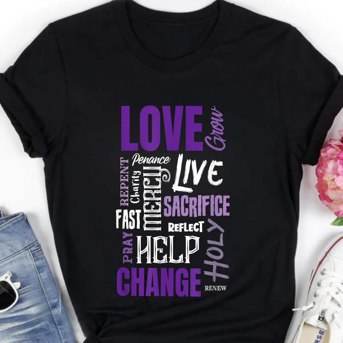 Catholic Lent And Easter Christian Lenten T-Shirt Catholic Lent And Easter Christian Lenten T-Shirt