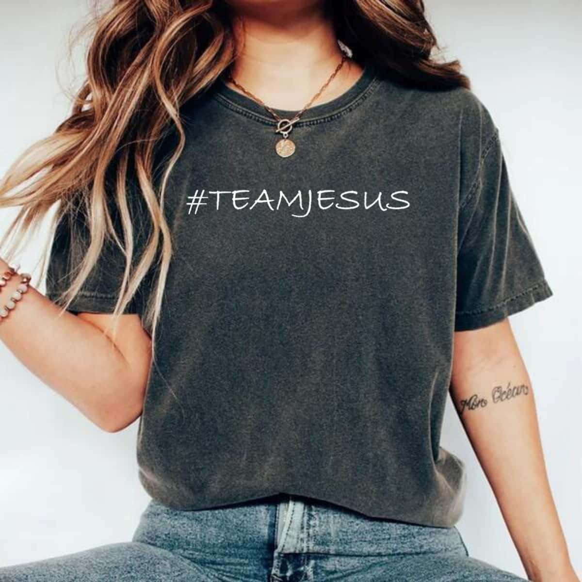 #TEAMJESUS Christian Hashtag T-Shirt #TEAMJESUS Christian Hashtag T-Shirt