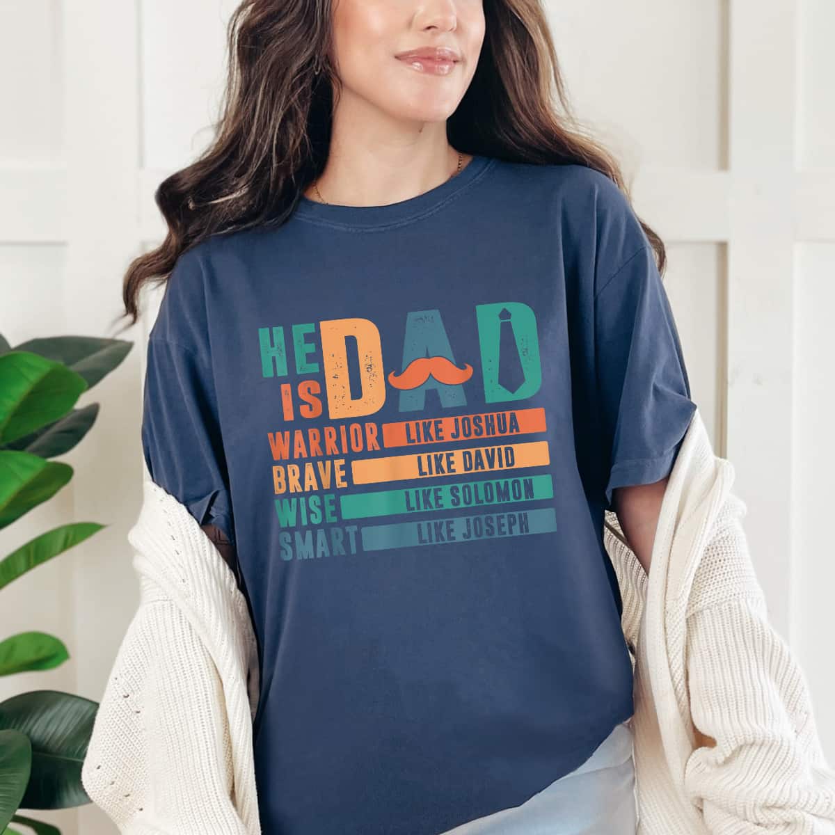 He Is Dad Religious Father's Day Christian Dad Bible Verse T-Shirt He Is Dad Religious Father's Day Christian Dad Bible Verse T-Shirt