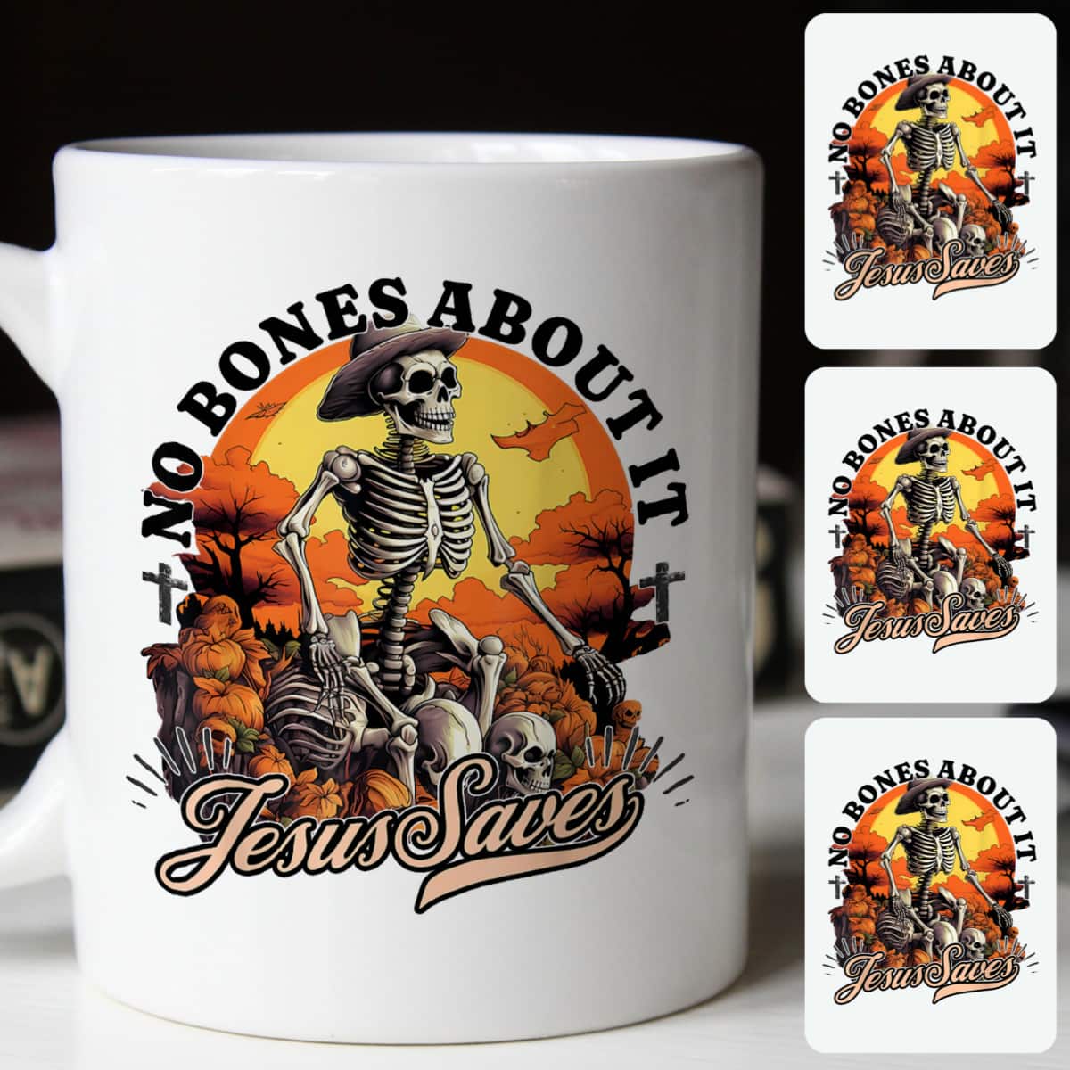 No Bones About It Jesus Saves Christian Halloween Men T-Shirt No Bones About It Jesus Saves Christian Halloween Men T-Shirt