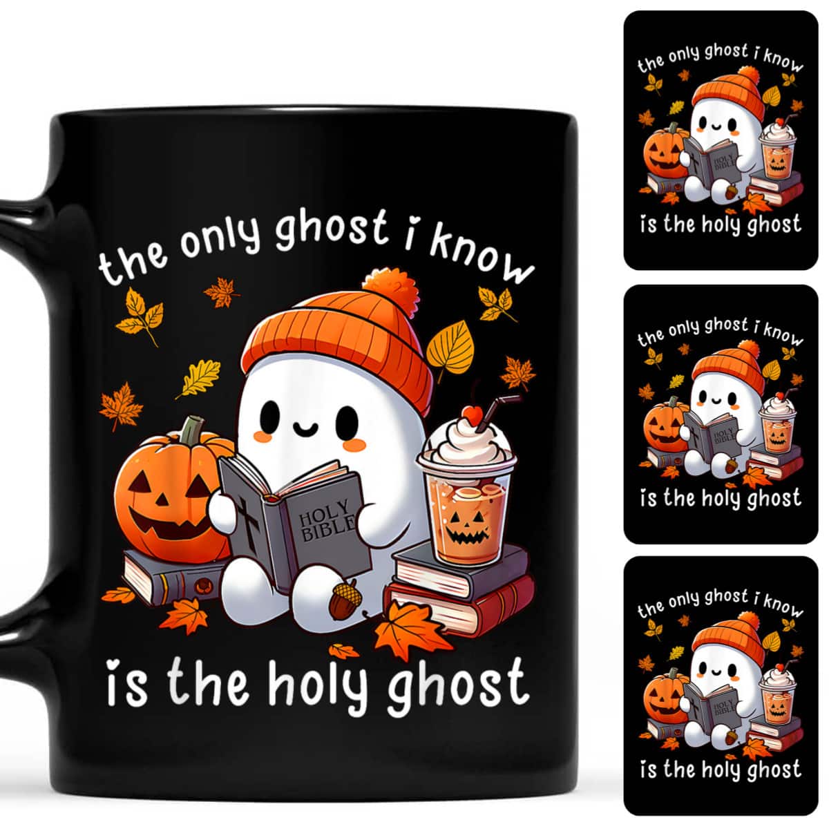 The Only Ghost I Know Is The Holy Ghost Halloween Book Lover T-Shirt The Only Ghost I Know Is The Holy Ghost Halloween Book Lover T-Shirt