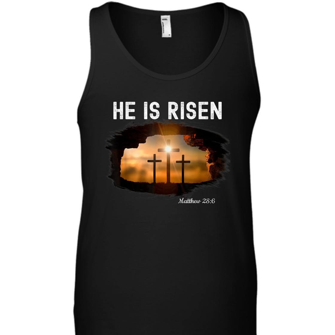 He Is Risen Matthew 28:6 T-Shirt Christian Easter Day Religious Gift He Is Risen Matthew 28:6 T-Shirt Christian Easter Day Religious Gift