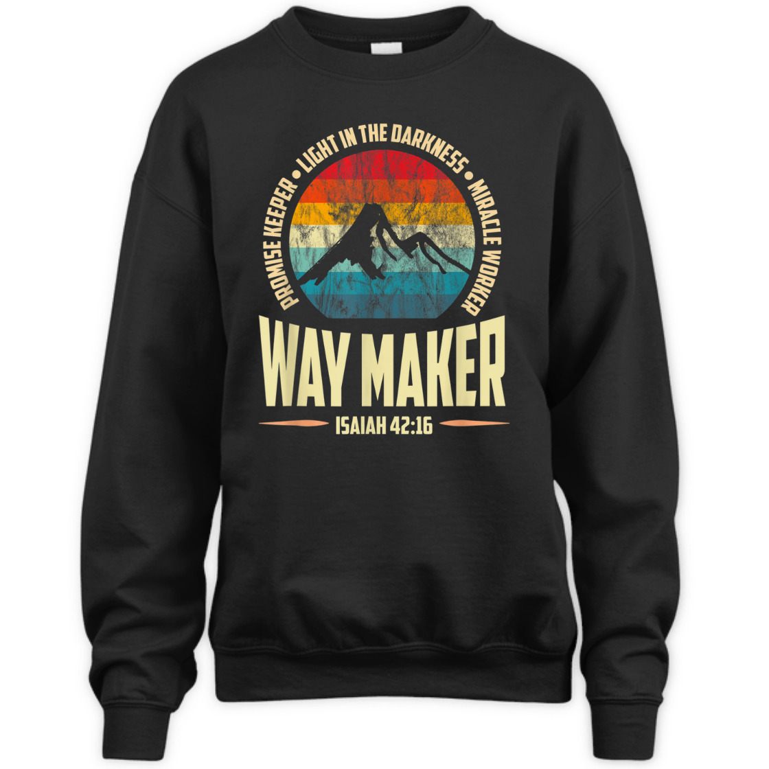 Vintage Waymaker Promise Keeper Miracle Worker Isaiah 42:16 T-Shirt Vintage Waymaker Promise Keeper Miracle Worker Isaiah 42:16 T-Shirt