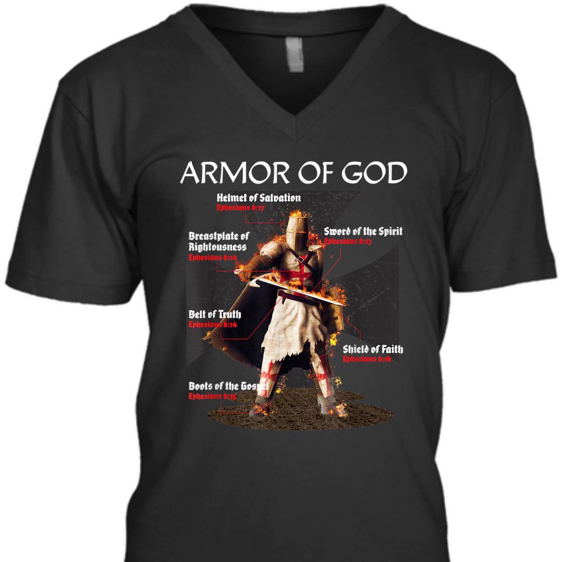 Knights Templar Armor Of God T-Shirt Christian Religious Gifts For Believers