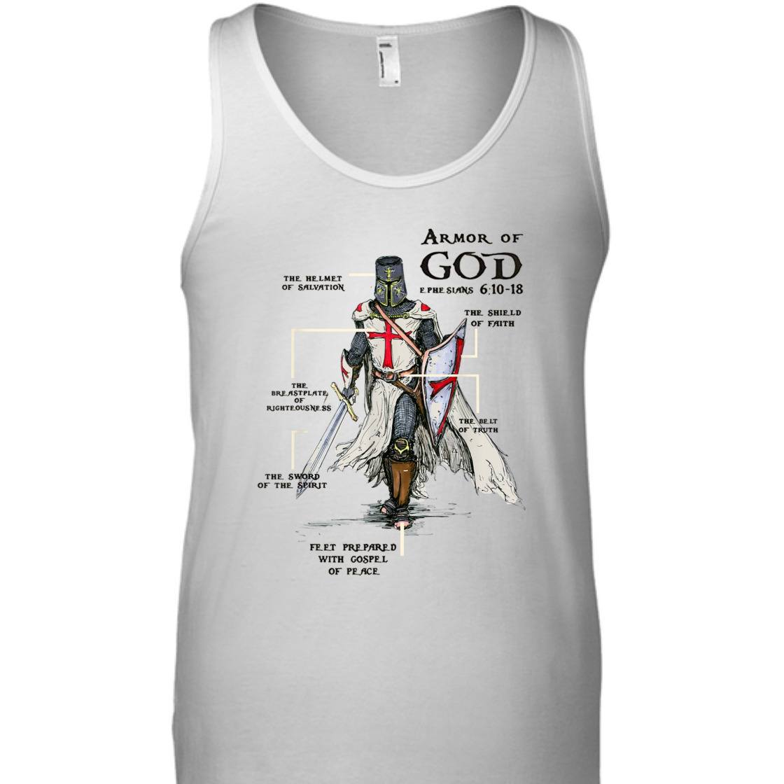 Armor Of God Knights Templar Crusader With Cross And Sword T-Shirt Armor Of God Knights Templar Crusader With Cross And Sword T-Shirt