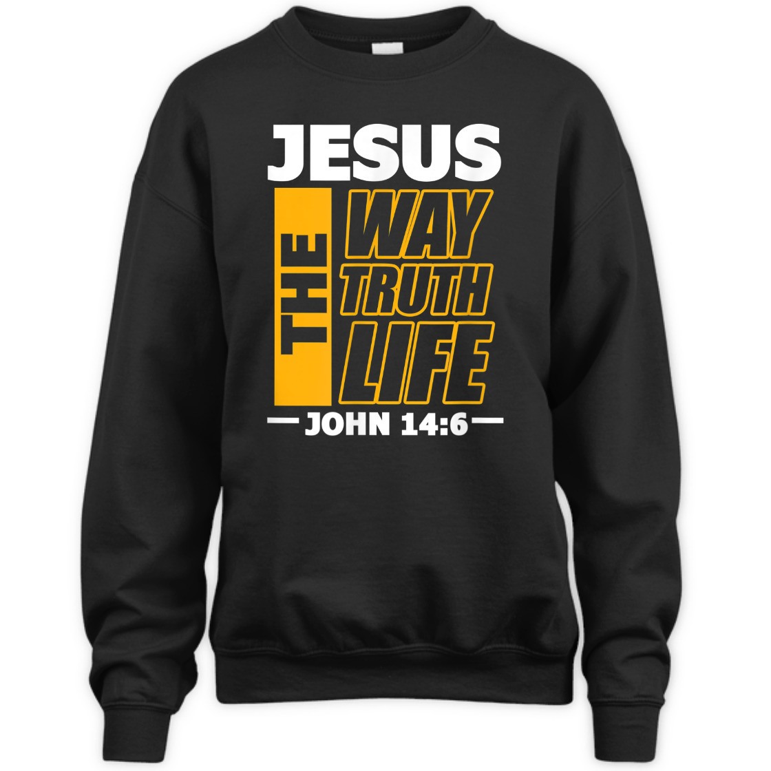 Jesus The Way Truth Life John 14:6 Christian Bible Verse T-Shirt
