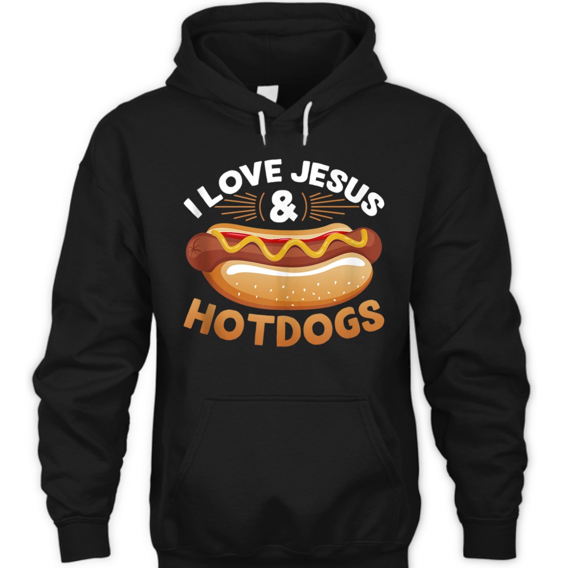 I Love Jesus Hotdogs Funny Christian T-Shirt For Jesus Lovers