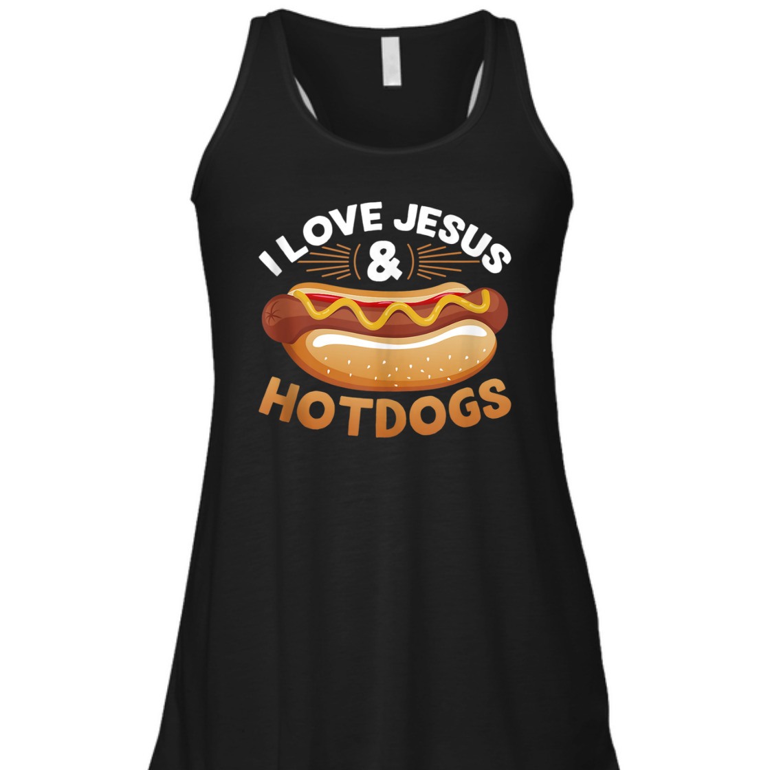 I Love Jesus Hotdogs Funny Christian T-Shirt For Jesus Lovers