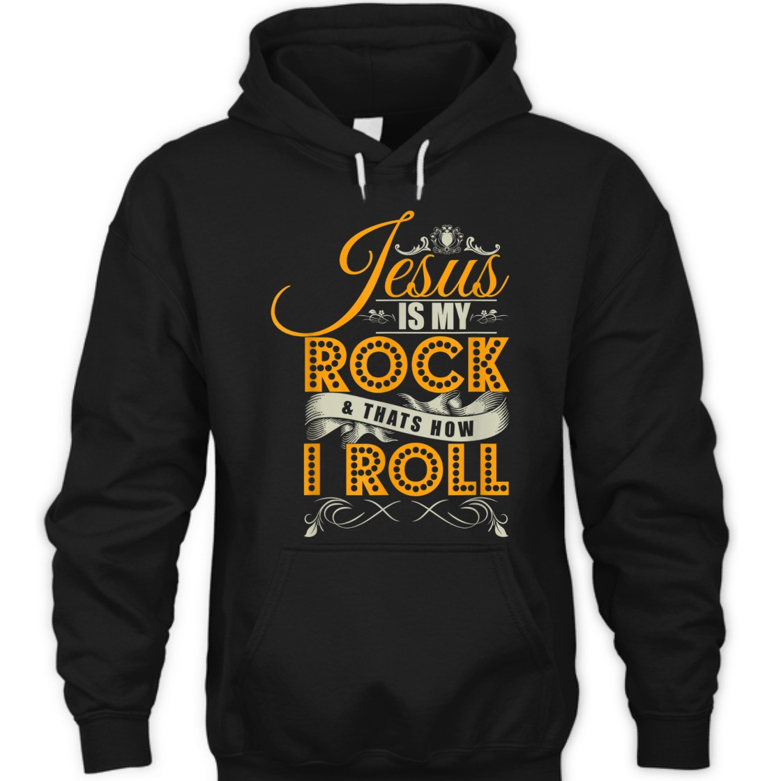 Jesus Is My Rock & That's How I Roll Funny Christian Religious T-Shirt Jesus Is My Rock & That's How I Roll Funny Christian Religious T-Shirt