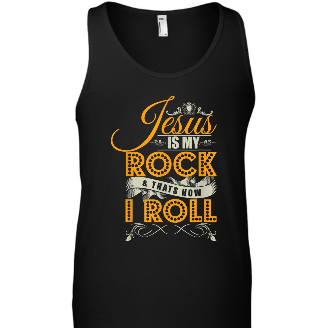 Jesus Is My Rock & That's How I Roll Funny Christian Religious T-Shirt Jesus Is My Rock & That's How I Roll Funny Christian Religious T-Shirt