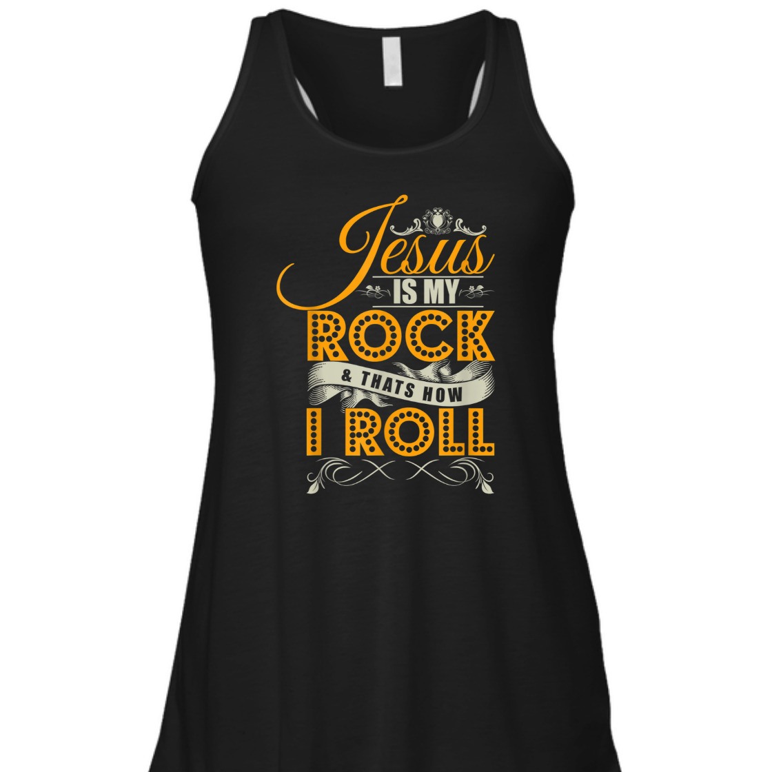 Jesus Is My Rock & That's How I Roll Funny Christian Religious T-Shirt Jesus Is My Rock & That's How I Roll Funny Christian Religious T-Shirt