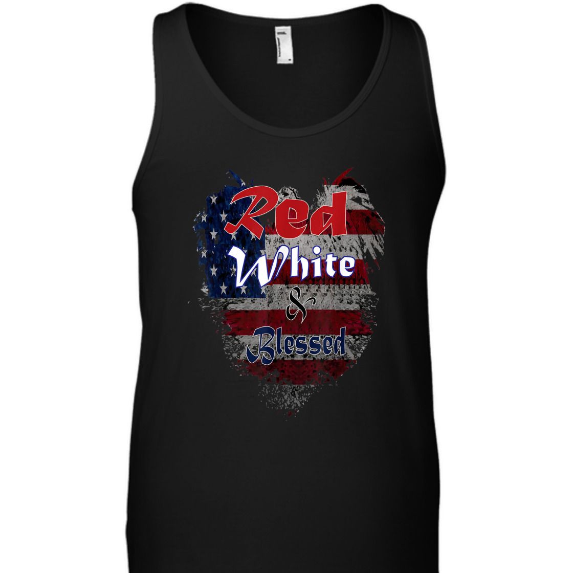 Red, White And Blessed With US Flag 4th Of July Independence Day T-Shirt Red, White And Blessed With US Flag 4th Of July Independence Day T-Shirt
