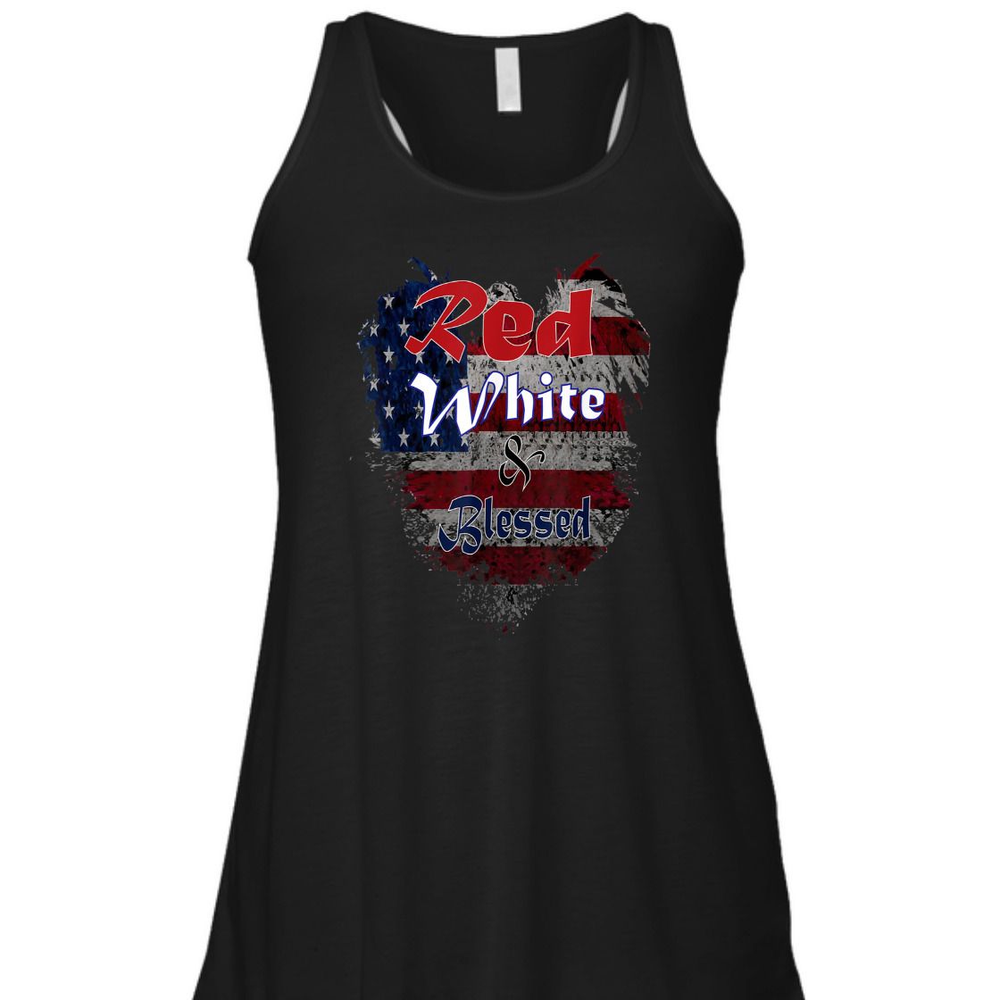 Red, White And Blessed With US Flag 4th Of July Independence Day T-Shirt Red, White And Blessed With US Flag 4th Of July Independence Day T-Shirt