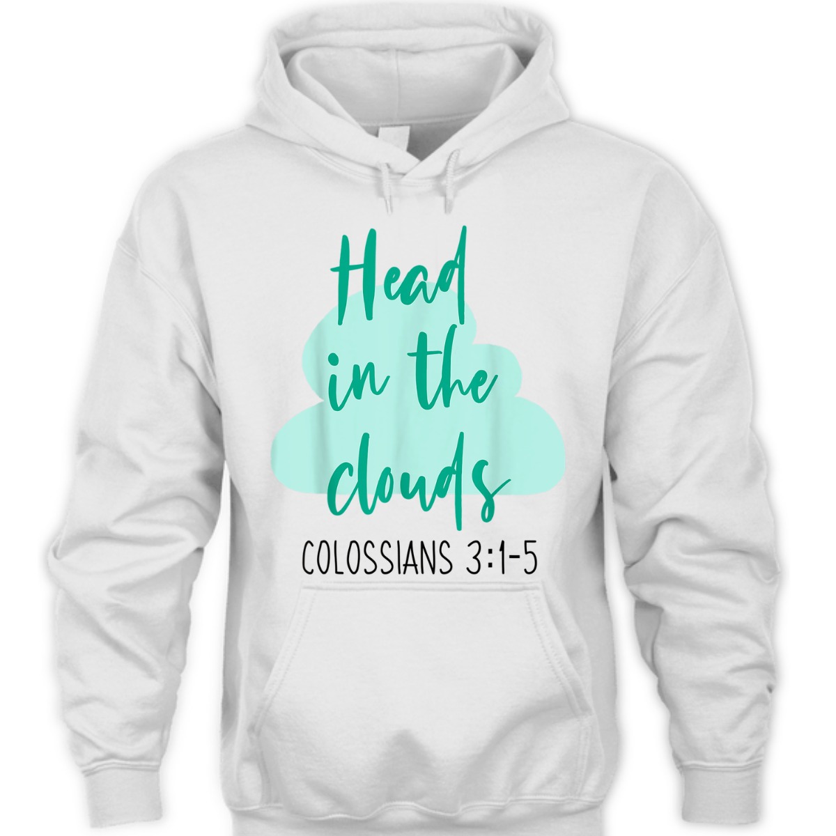 Head In The Clouds Colossians 3:1-5 Christian Faith Bible Verse Women's T-Shirt Head In The Clouds Colossians 3:1-5 Christian Faith Bible Verse Women's T-Shirt