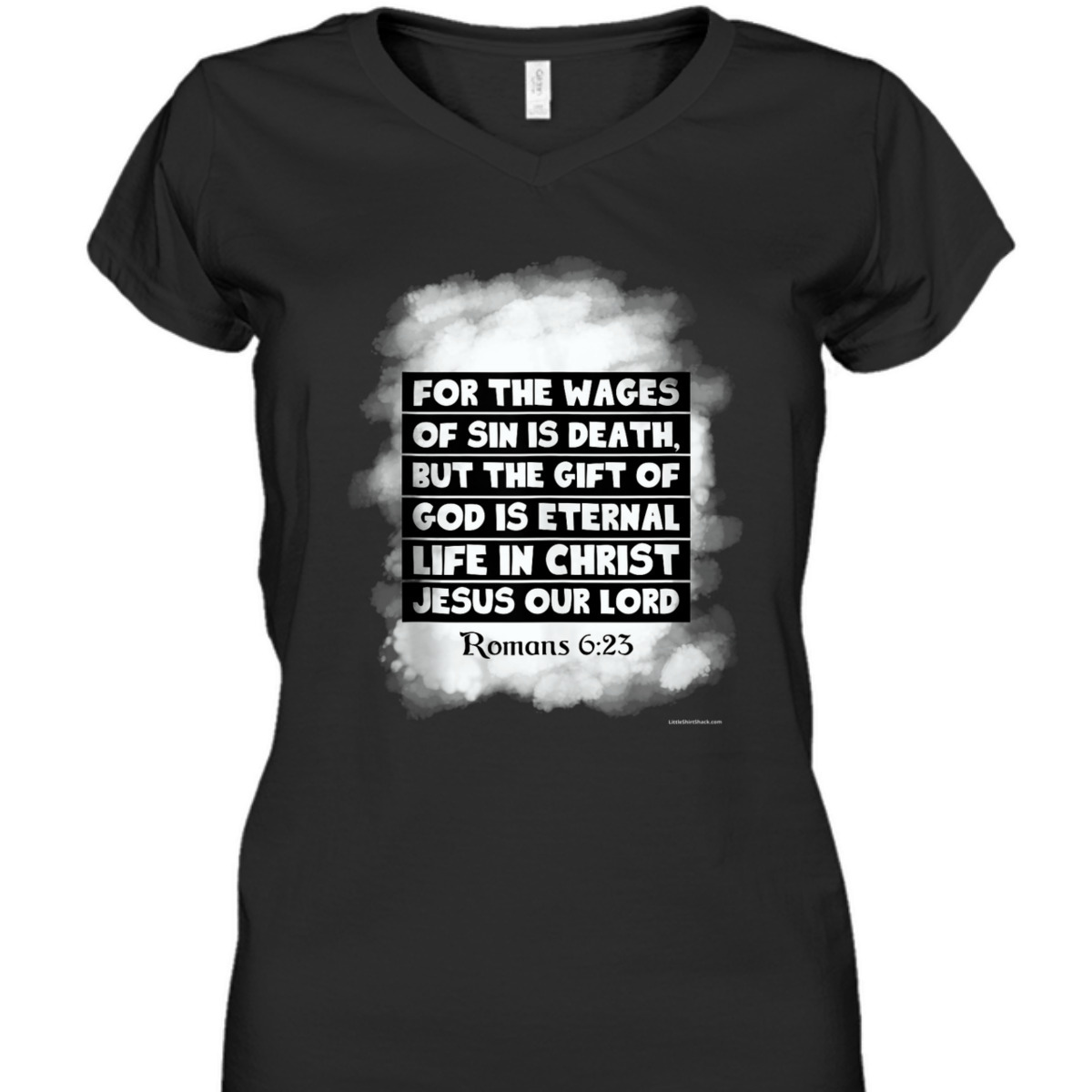 For The Wages Of Sin Is Death Romans 6:23 Christian Religious Bible Verse T-Shirt