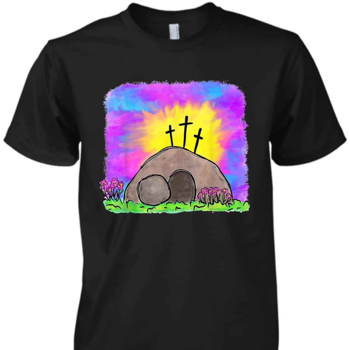 Tie Dye Jesus Cross Christian Easter Day Religious T-Shirt Tie Dye Jesus Cross Christian Easter Day Religious T-Shirt