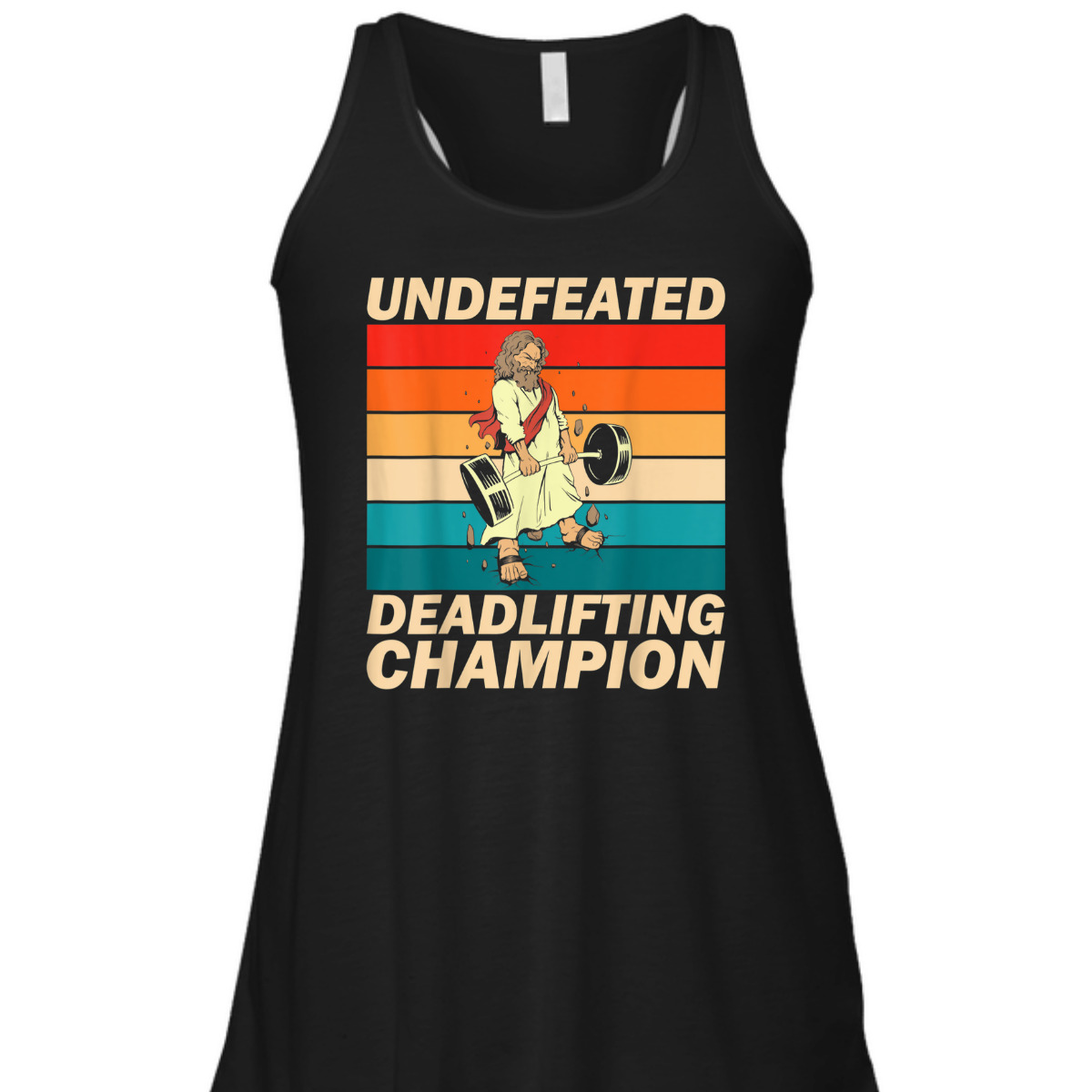 Funny Vintage Gym Christian T-Shirt Jesus The Ultimate Deadlifter