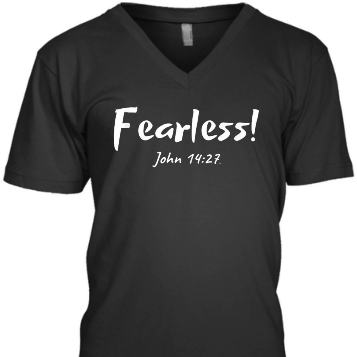 Christian Inspirational Bible Verse T-Shirt John 14:27 Fearless