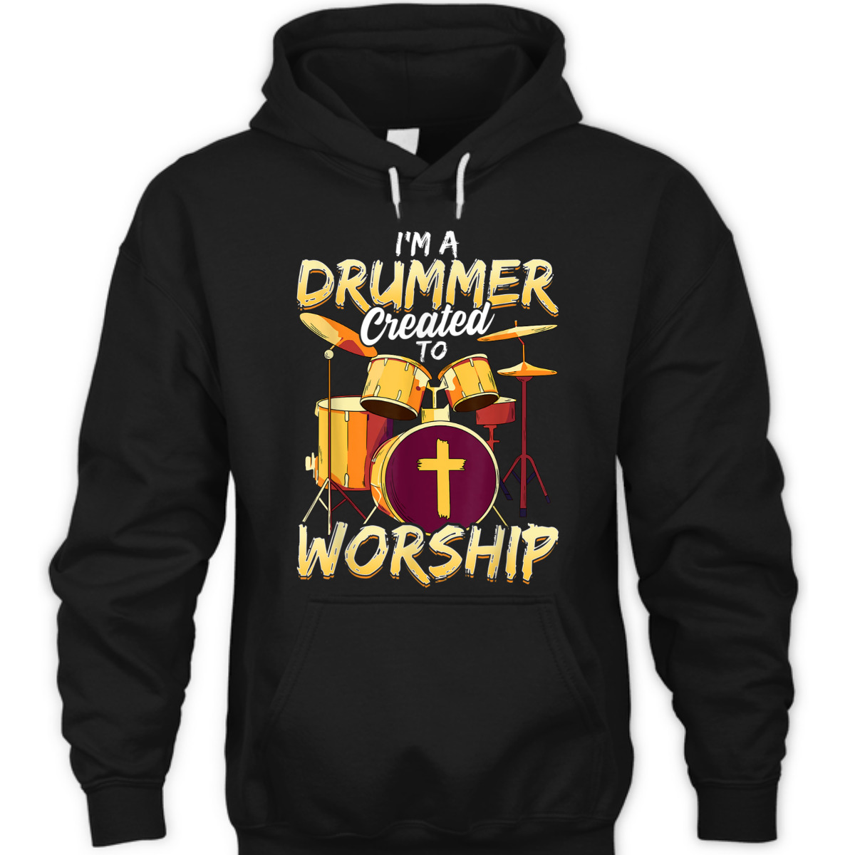 Christian Drummer T-Shirt I'm A Drummer Created To Worship Christian Drummer T-Shirt I'm A Drummer Created To Worship