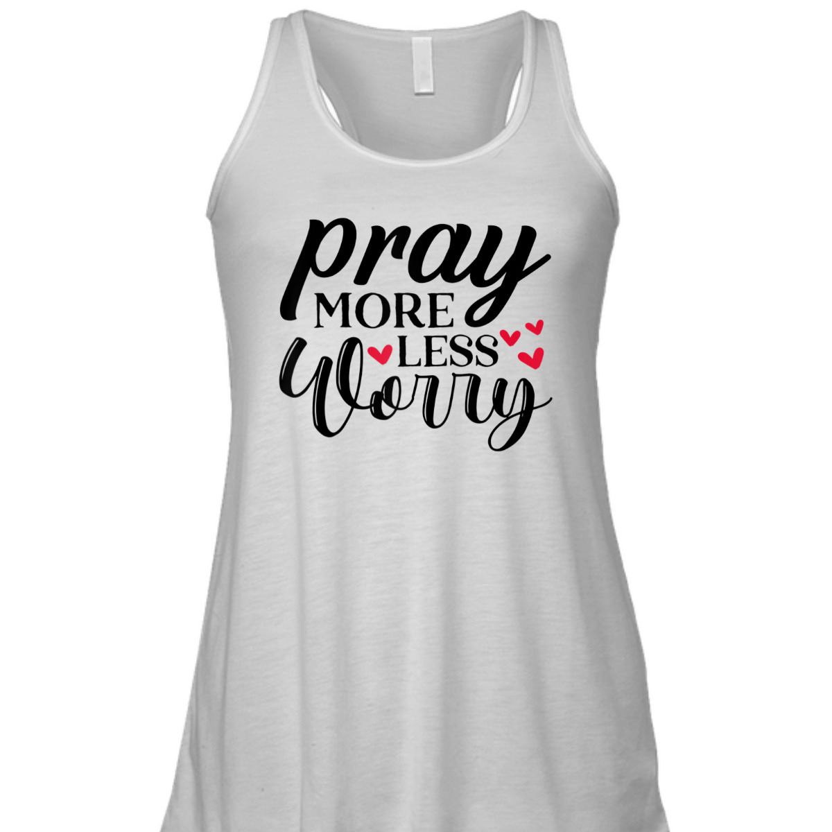 Cute Pray More Worry Less T-Shirt Inspirational Christian Faith Gift Cute Pray More Worry Less T-Shirt Inspirational Christian Faith Gift
