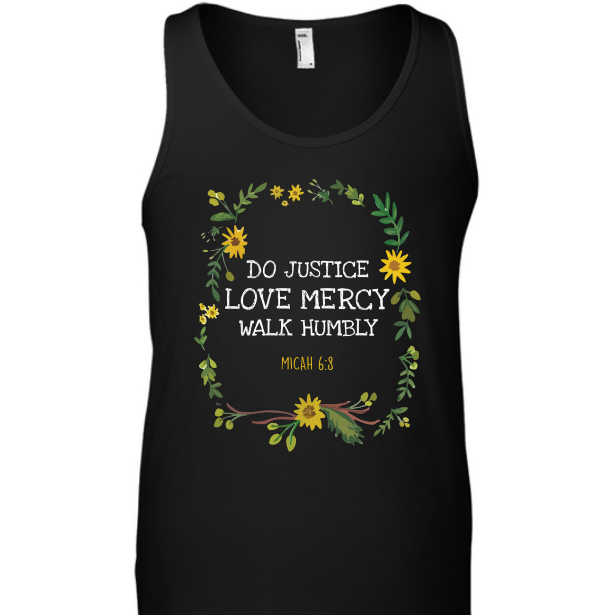 Do Justice Love Mercy Walk Humbly Micah 6:8 Christian Bible Verse T-Shirt