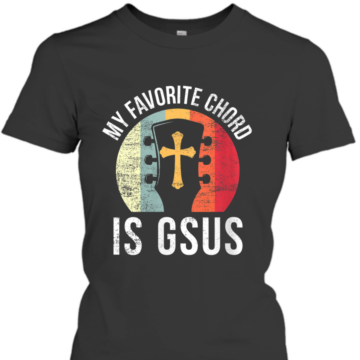 Christian Guitar Player My Favorite Chord Jesus Guitarist T-Shirt