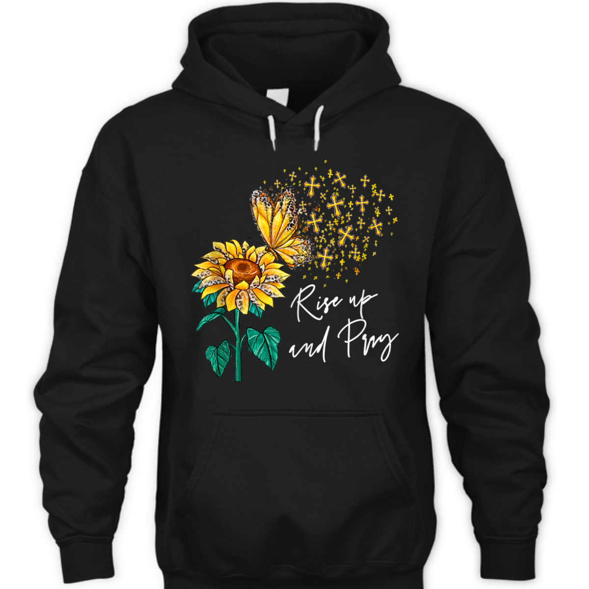 Rise Up And Pray Jesus T-Shirt Sunflower Christian Religious Cross Rise Up And Pray Jesus T-Shirt Sunflower Christian Religious Cross