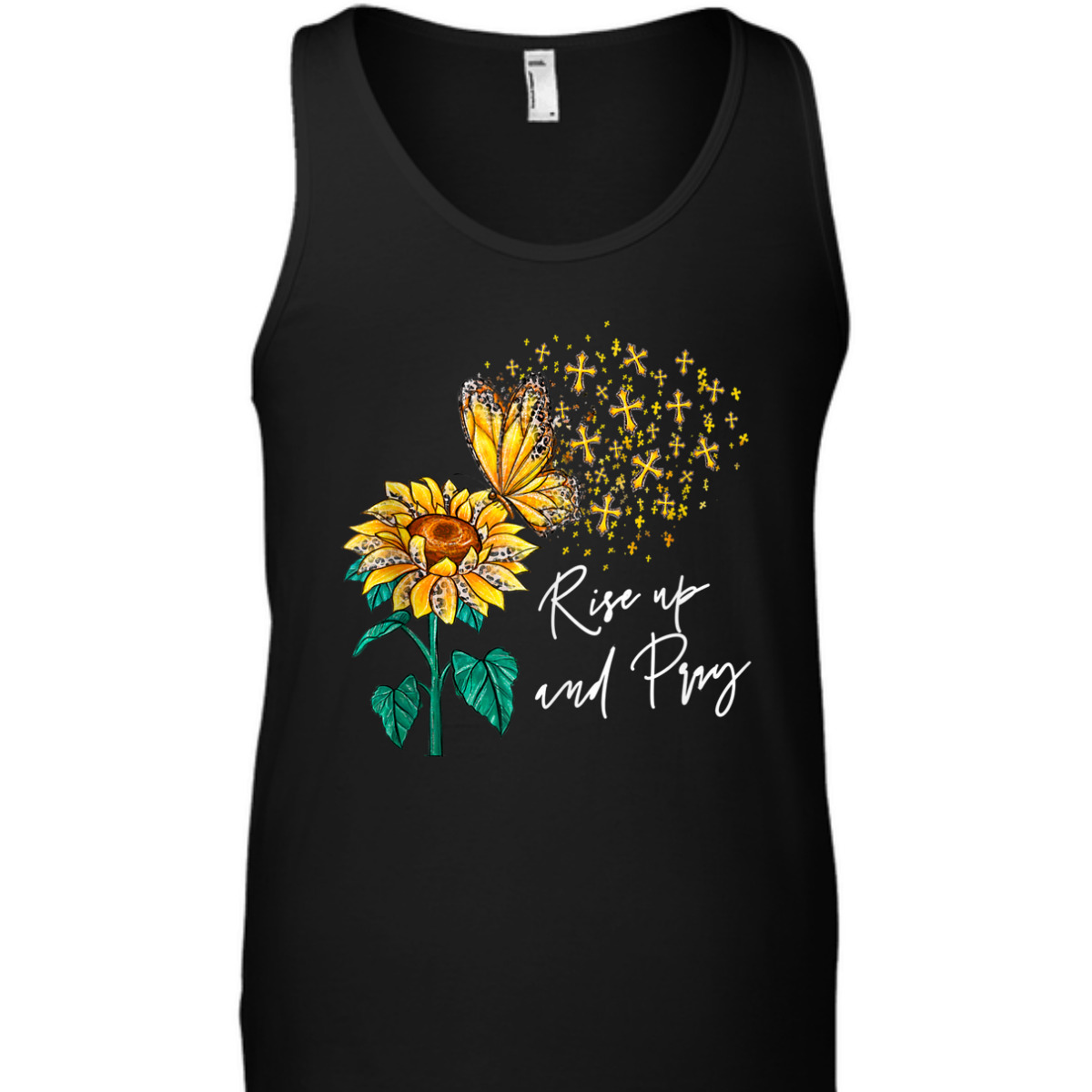 Rise Up And Pray Jesus T-Shirt Sunflower Christian Religious Cross Rise Up And Pray Jesus T-Shirt Sunflower Christian Religious Cross