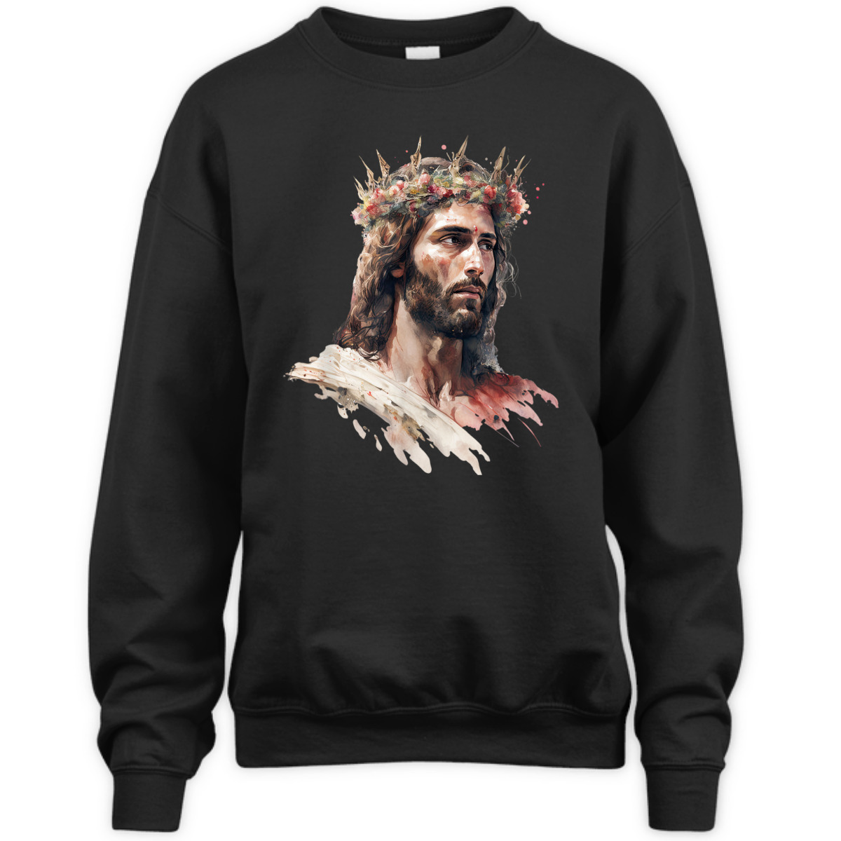 Jesus Is King Of Kings Jesus Floral Crown Christian T-Shirt For Jesus Lovers Jesus Is King Of Kings Jesus Floral Crown Christian T-Shirt For Jesus Lovers