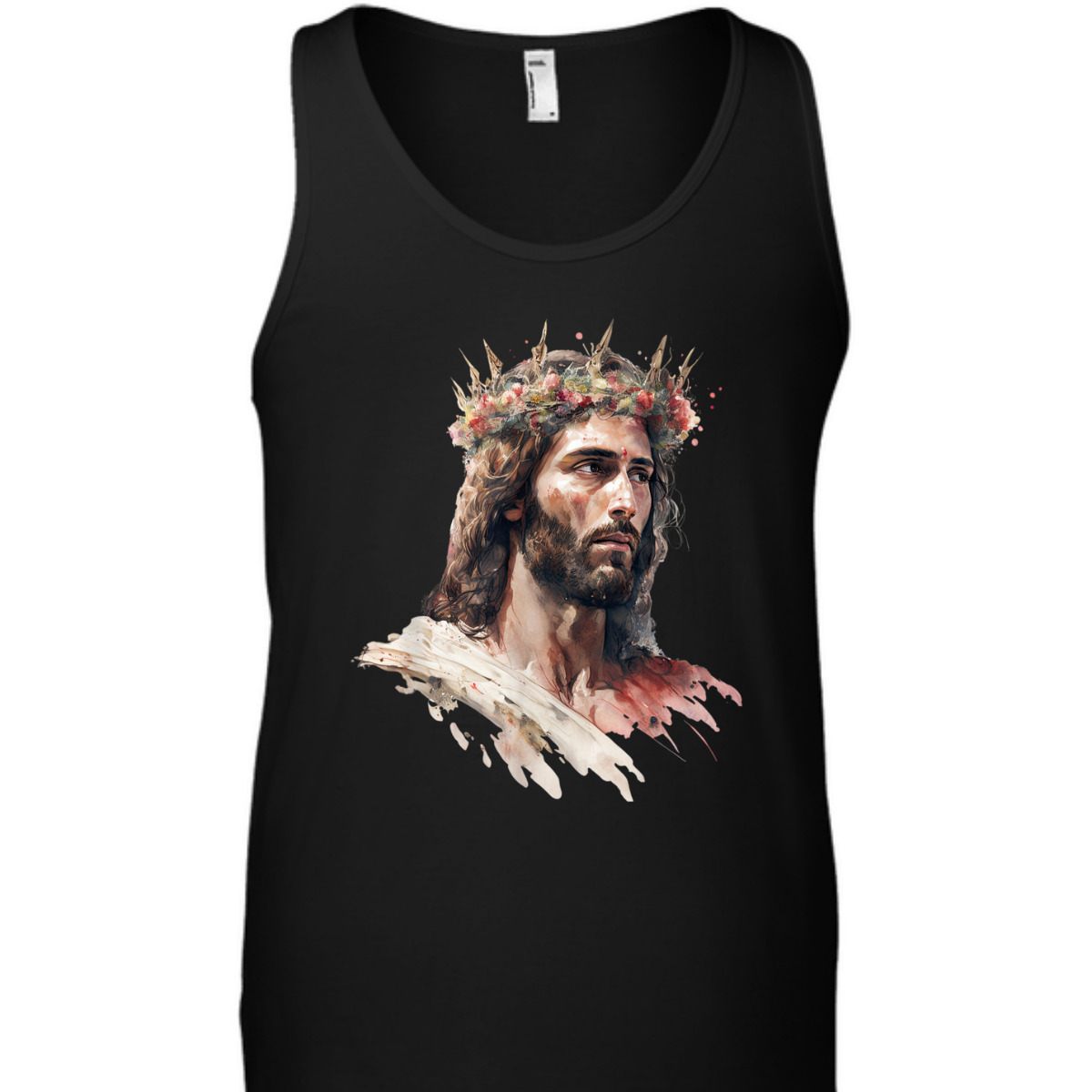 Jesus Is King Of Kings Jesus Floral Crown Christian T-Shirt For Jesus Lovers