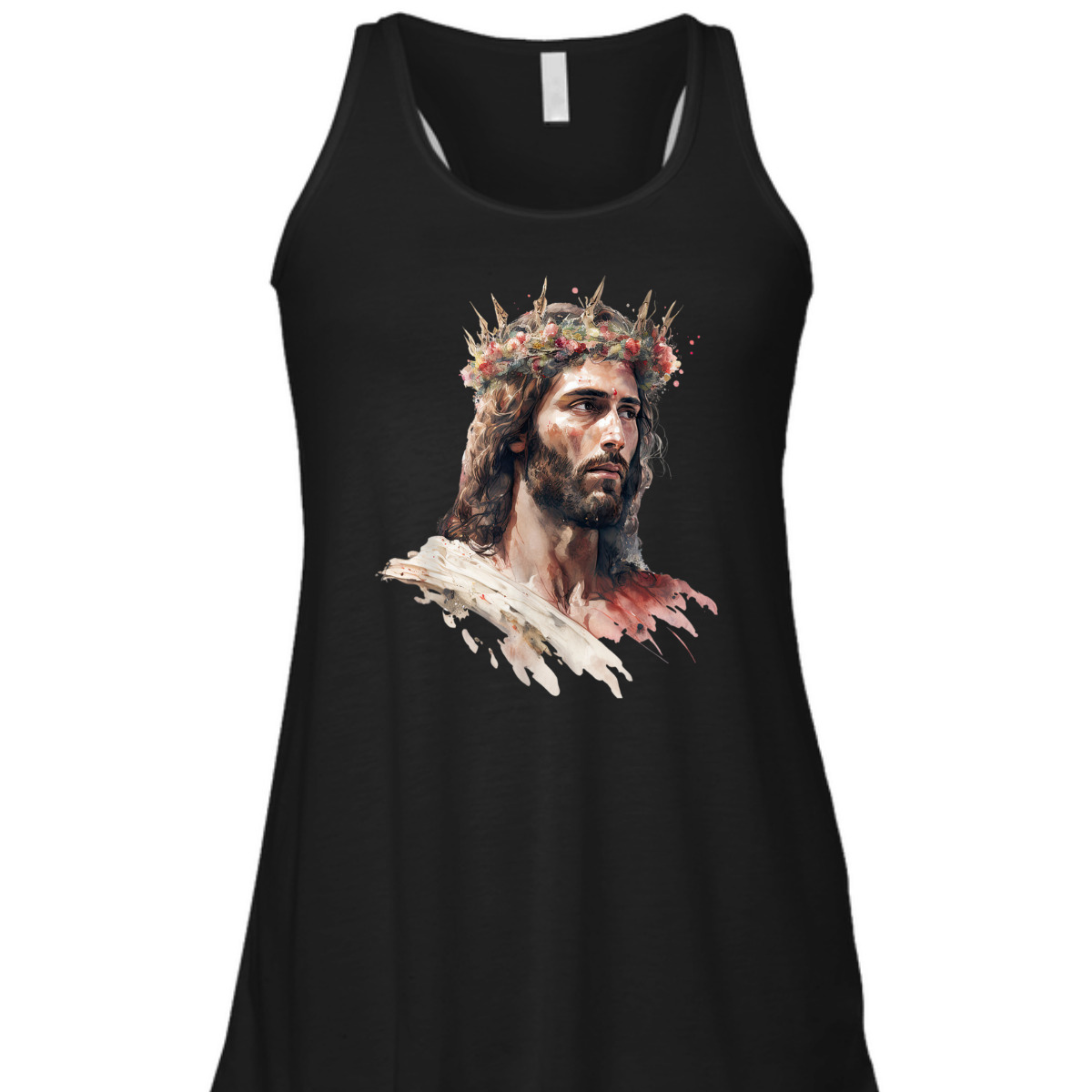 Jesus Is King Of Kings Jesus Floral Crown Christian T-Shirt For Jesus Lovers Jesus Is King Of Kings Jesus Floral Crown Christian T-Shirt For Jesus Lovers