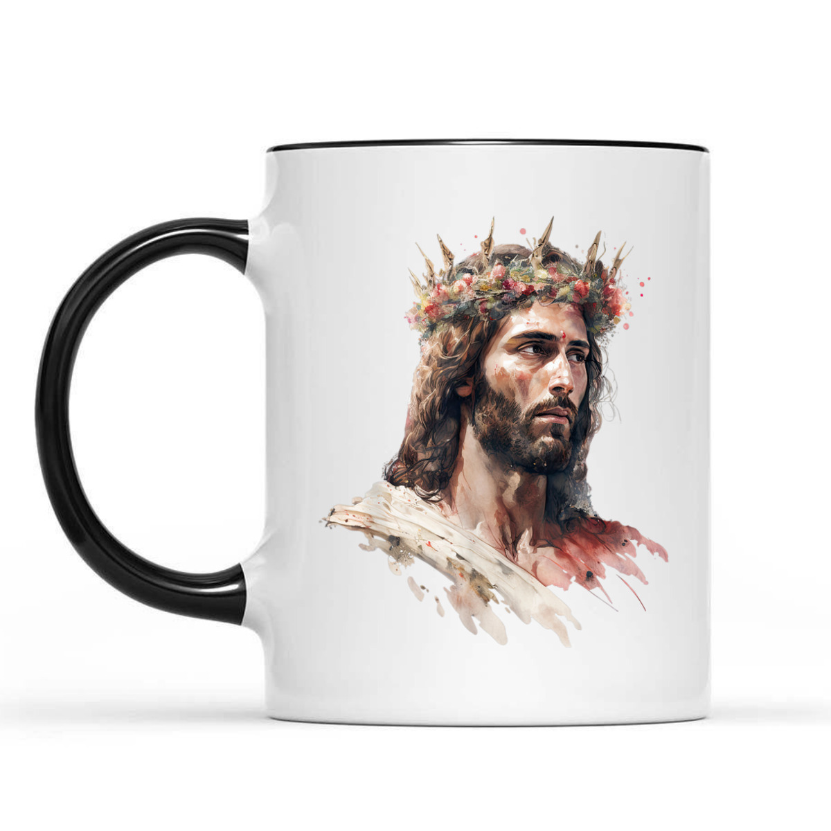 Jesus Is King Of Kings Jesus Floral Crown Christian T-Shirt For Jesus Lovers Jesus Is King Of Kings Jesus Floral Crown Christian T-Shirt For Jesus Lovers