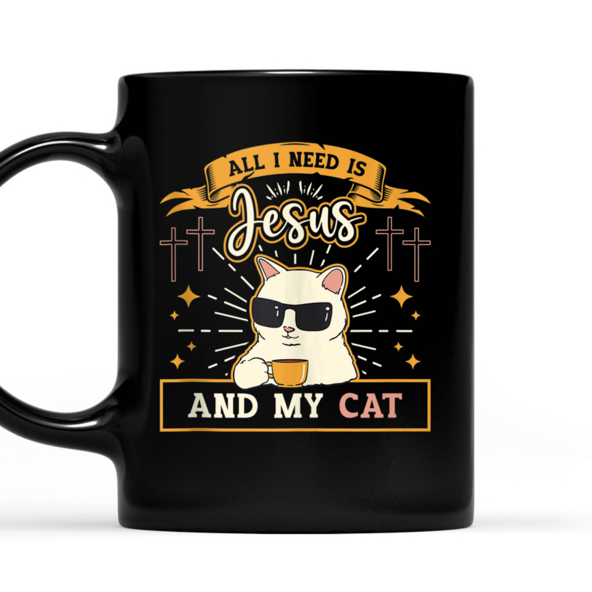 All I Need Is Jesus And My Cat Funny Christian T-Shirt For Cat Lovers All I Need Is Jesus And My Cat Funny Christian T-Shirt For Cat Lovers