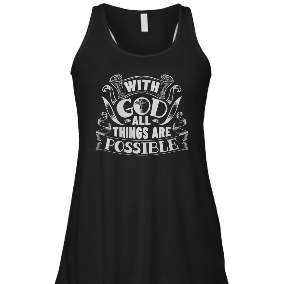 With God All Things Are Possible T-Shirt Christian Faith Gift With God All Things Are Possible T-Shirt Christian Faith Gift