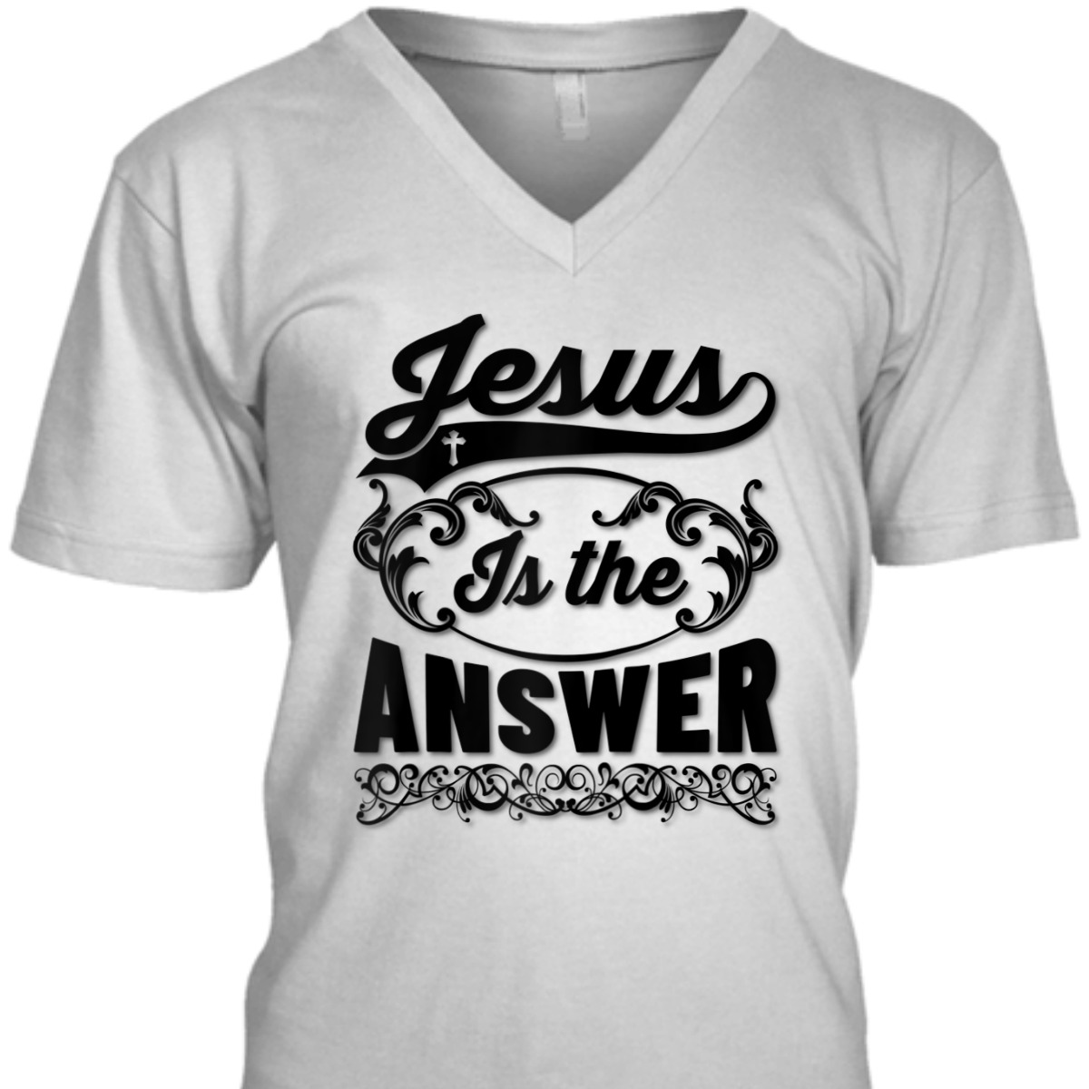 Jesus Is The Answer T-Shirt Christian Religious Gift For Jesus Lovers