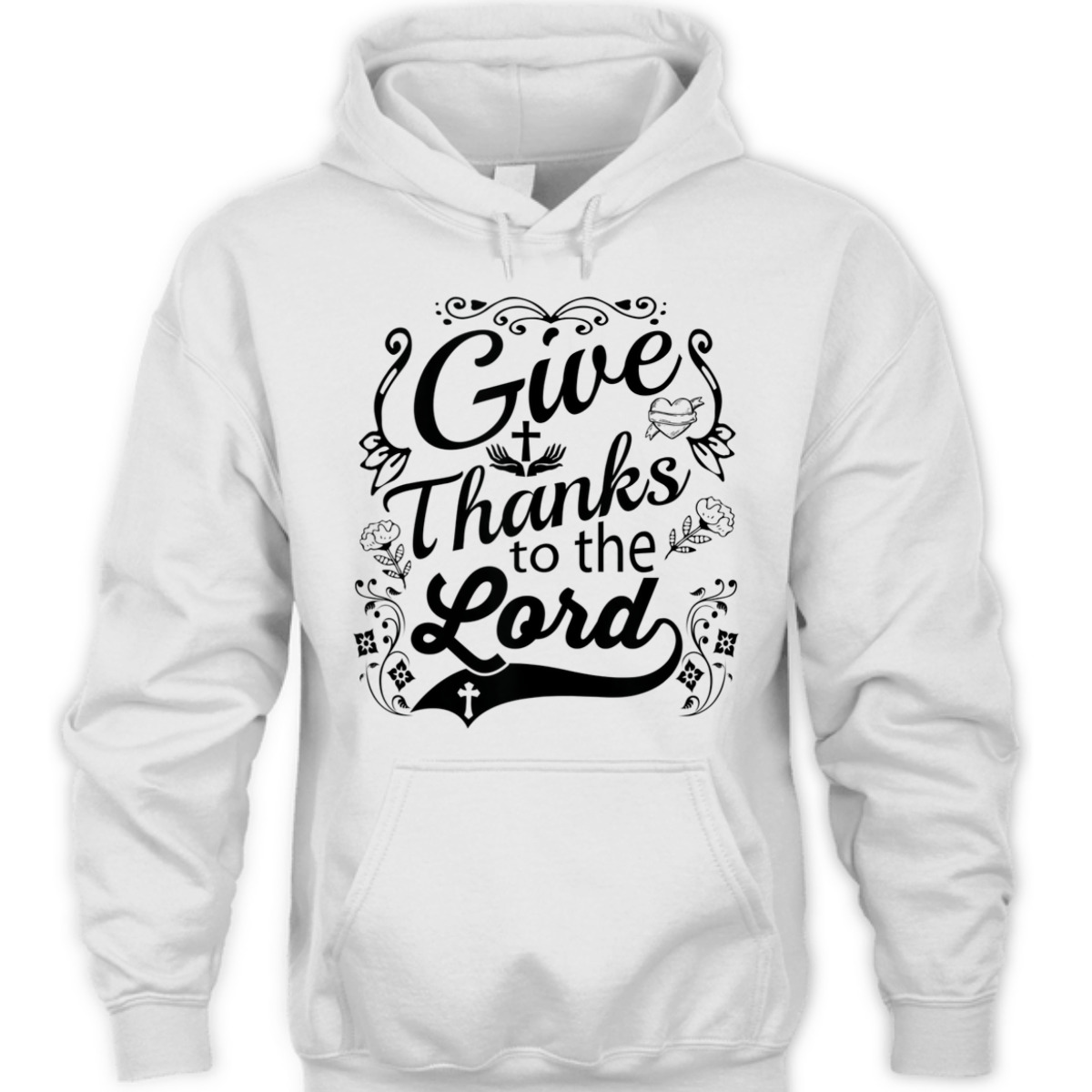 Give Thanks To The Lord T-Shirt Christian Faith Gift