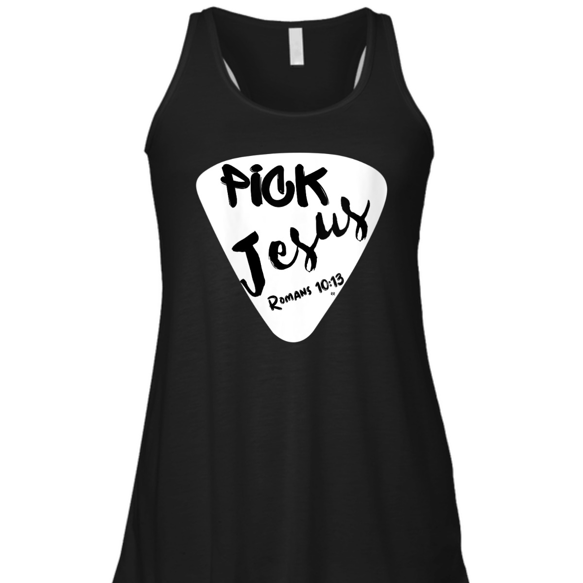 Pick Jesus Romans 10:13 Bible Verse T-Shirt For Musicians