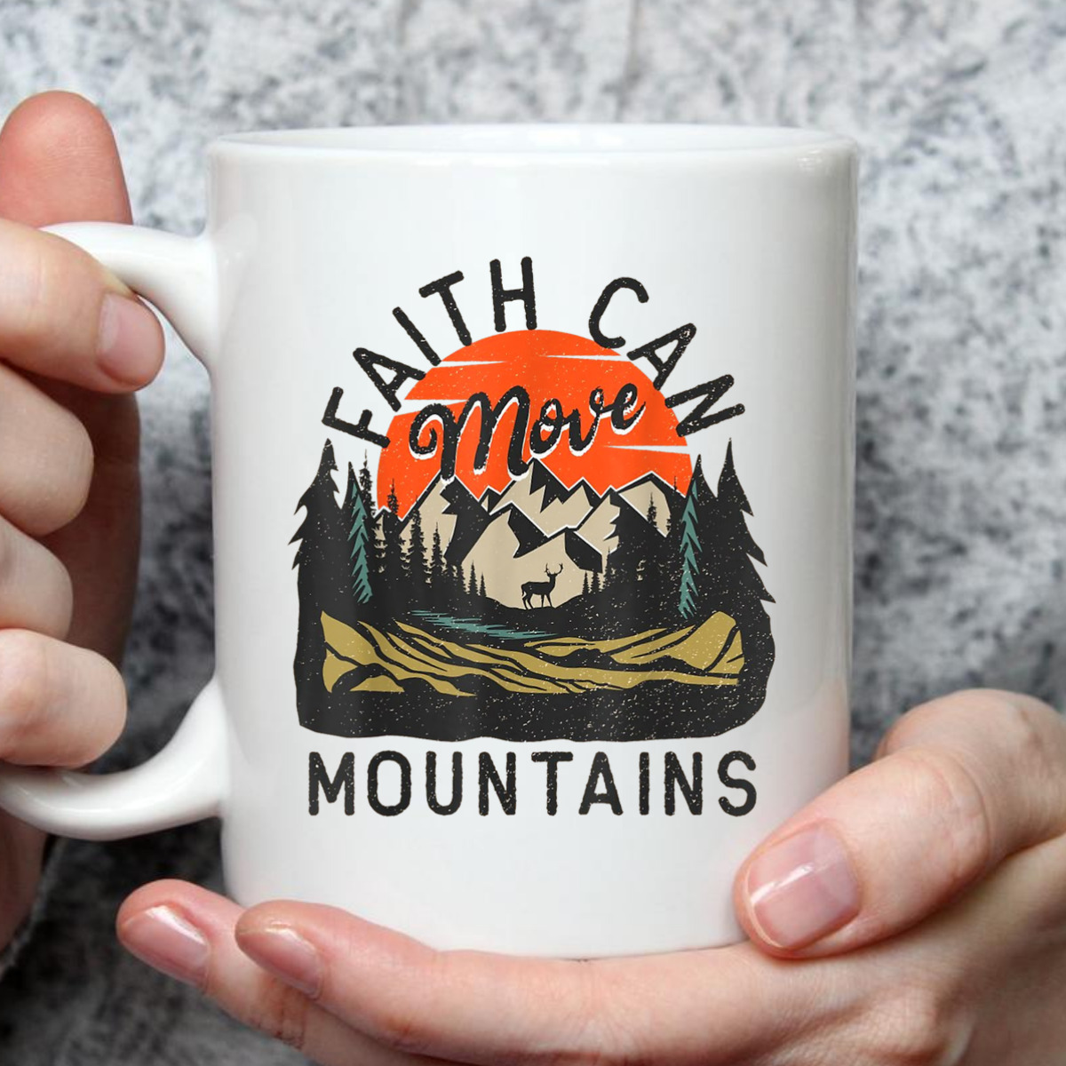 Faith Can Move Mountains Matthew 1720 Christian Bible Verse T-Shirt Faith Can Move Mountains Matthew 1720 Christian Bible Verse T-Shirt