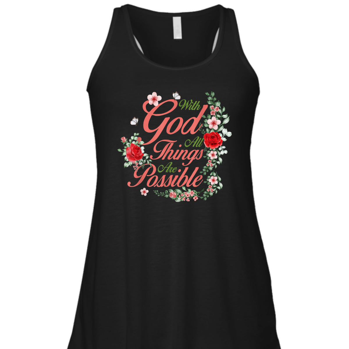 Inspirational Bible Verse T-Shirt Matthew 1926 With God All Things Are Possible Inspirational Bible Verse T-Shirt Matthew 1926 With God All Things Are Possible