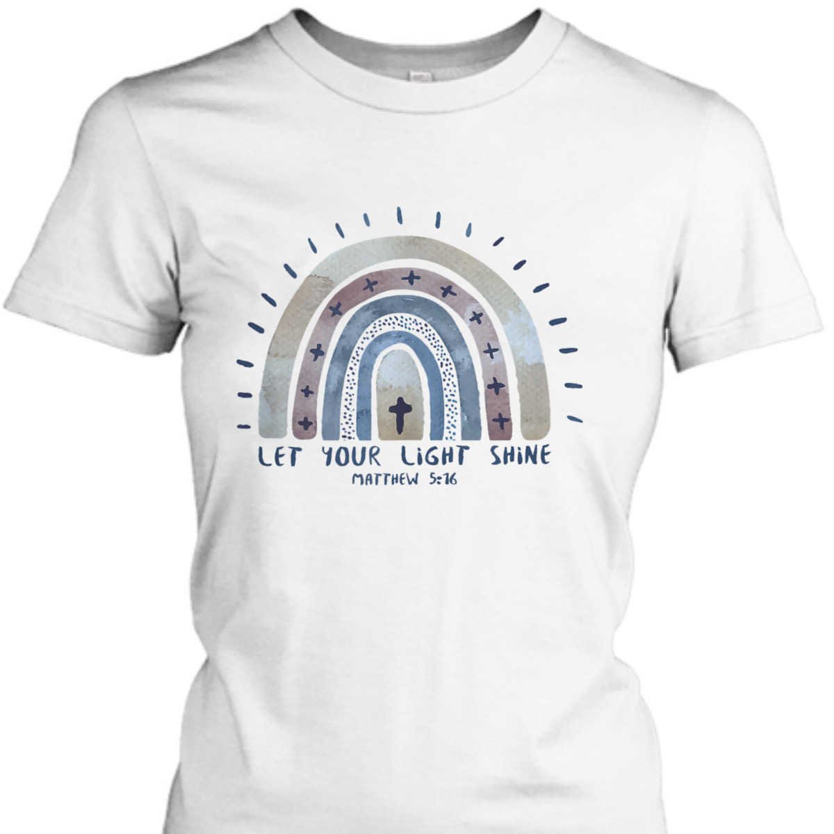 Let Your Light Shine Matthew 5:16 Christian Bible Verse T-Shirt Let Your Light Shine Matthew 5:16 Christian Bible Verse T-Shirt