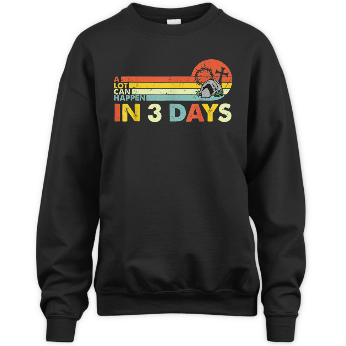 Christian Bible A Lot Can Happen In 3 Days T-Shirt Easter Day Religious Gift Christian Bible A Lot Can Happen In 3 Days T-Shirt Easter Day Religious Gift