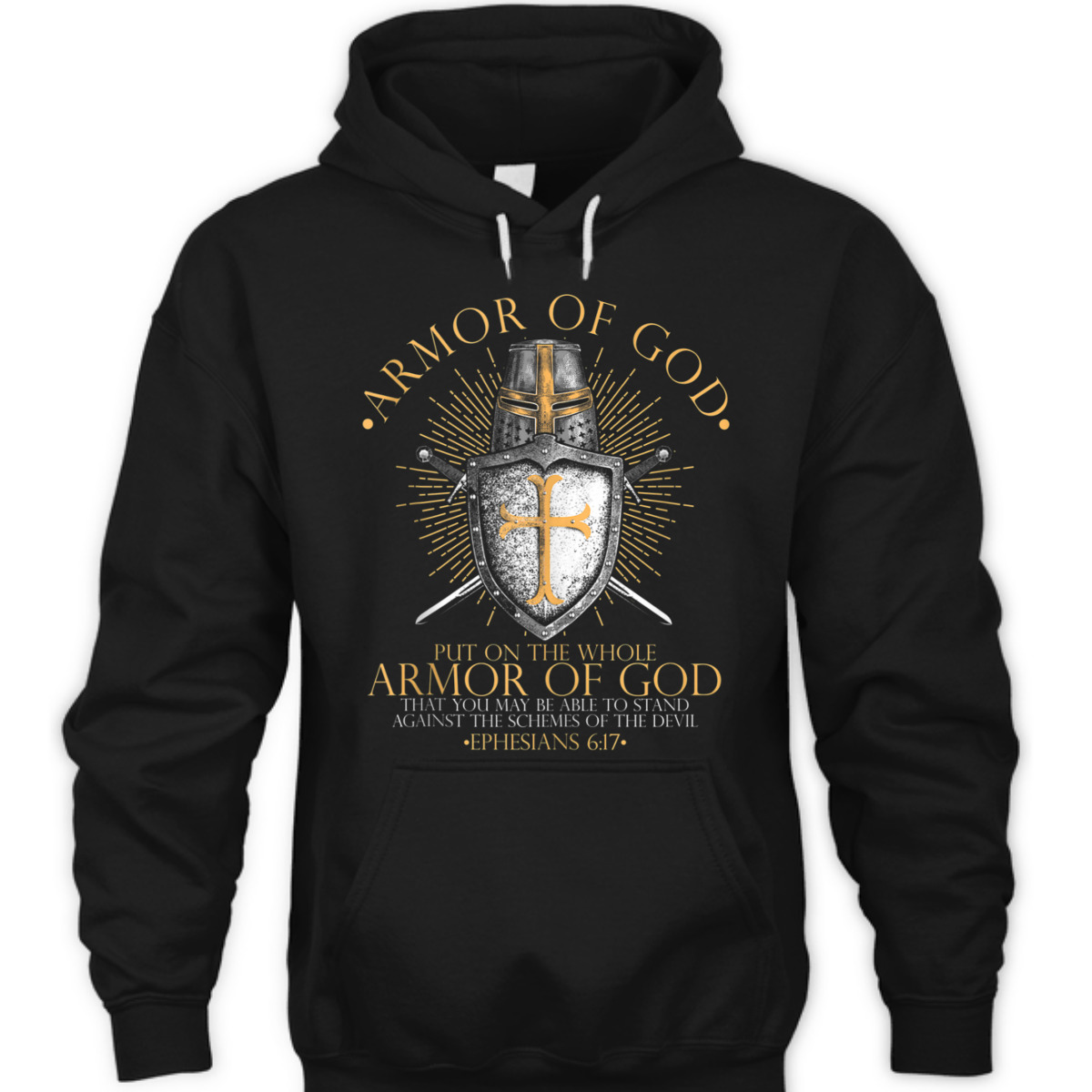 Put On The Full Armor Of God T-Shirt Faith Believers Bible Verse Religious Gift