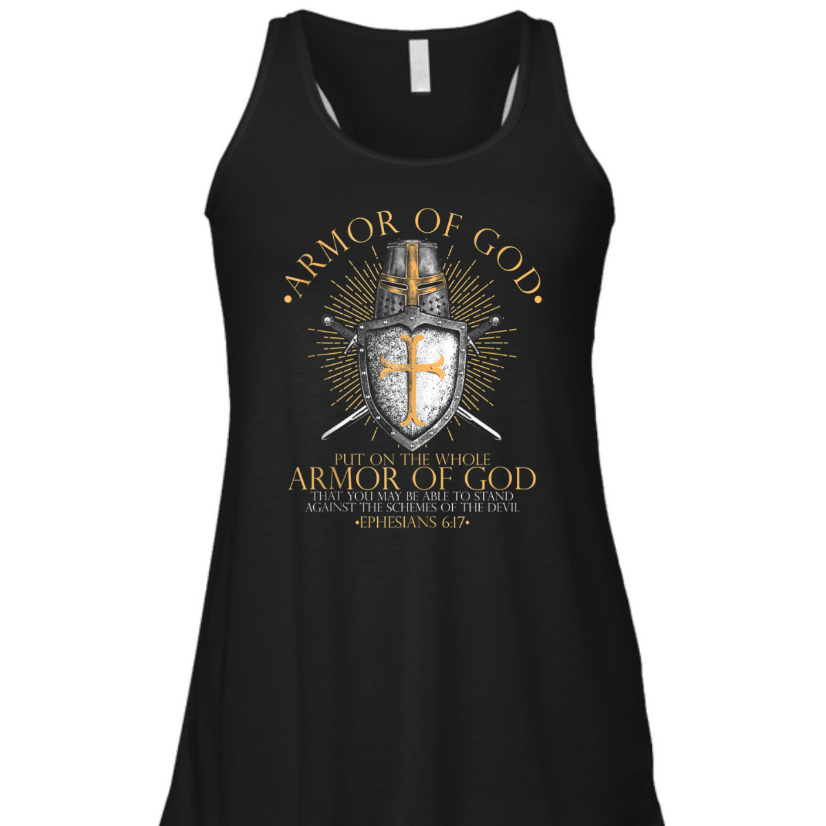 Put On The Full Armor Of God T-Shirt Faith Believers Bible Verse Religious Gift