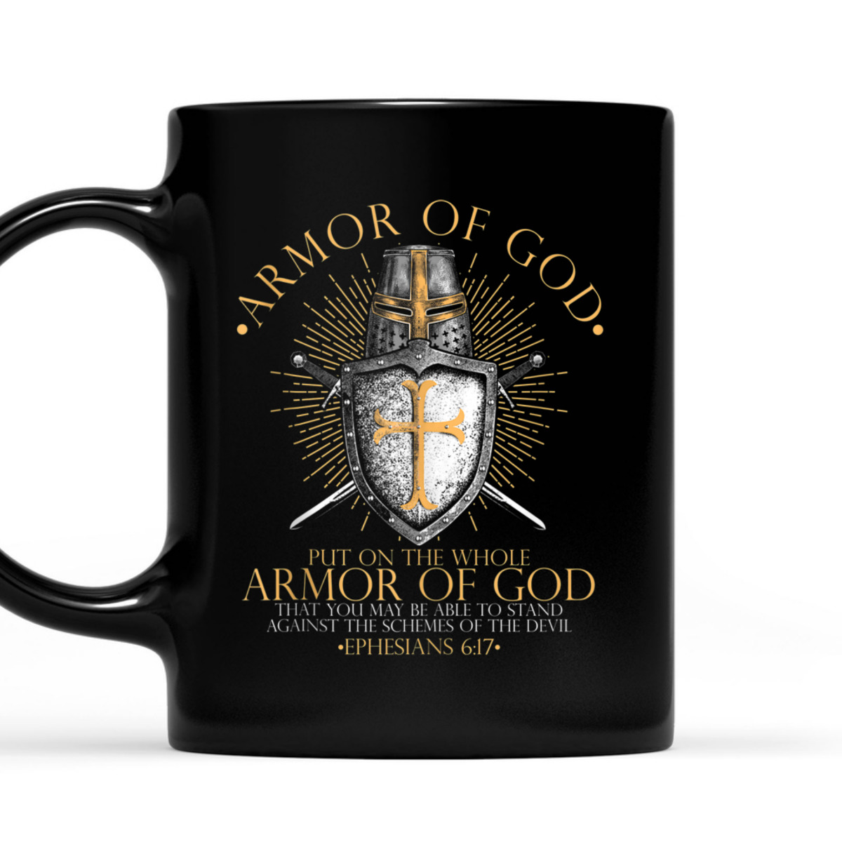 Put On The Full Armor Of God T-Shirt Faith Believers Bible Verse Religious Gift