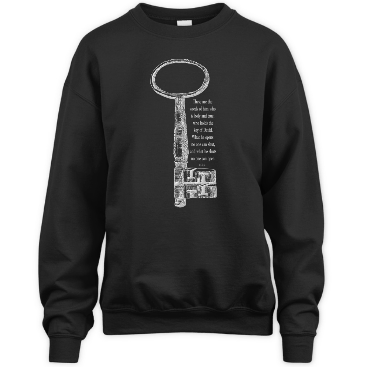 The Key What He Shuts No One Can Open Religious Bible Verse T-Shirt The Key What He Shuts No One Can Open Religious Bible Verse T-Shirt