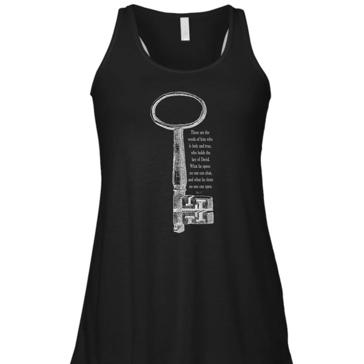 The Key What He Shuts No One Can Open Religious Bible Verse T-Shirt The Key What He Shuts No One Can Open Religious Bible Verse T-Shirt