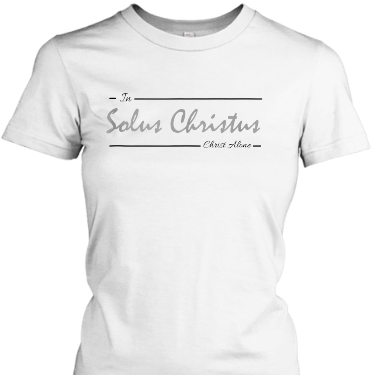 Solus Christus In Christ Alone T-Shirt Latin Five Solas Reformation