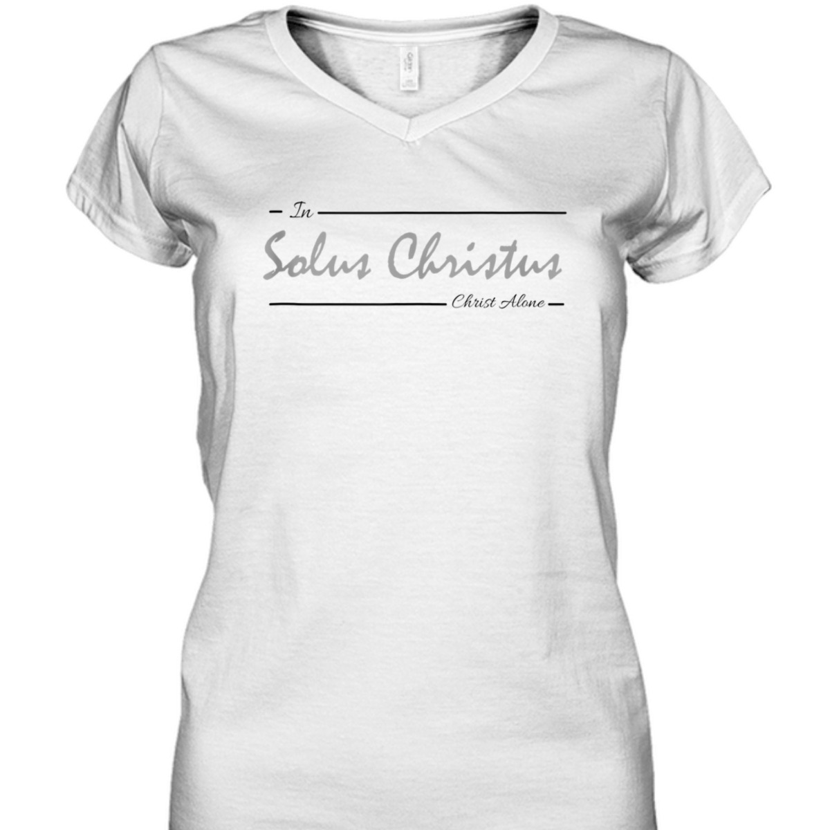 Solus Christus In Christ Alone T-Shirt Latin Five Solas Reformation