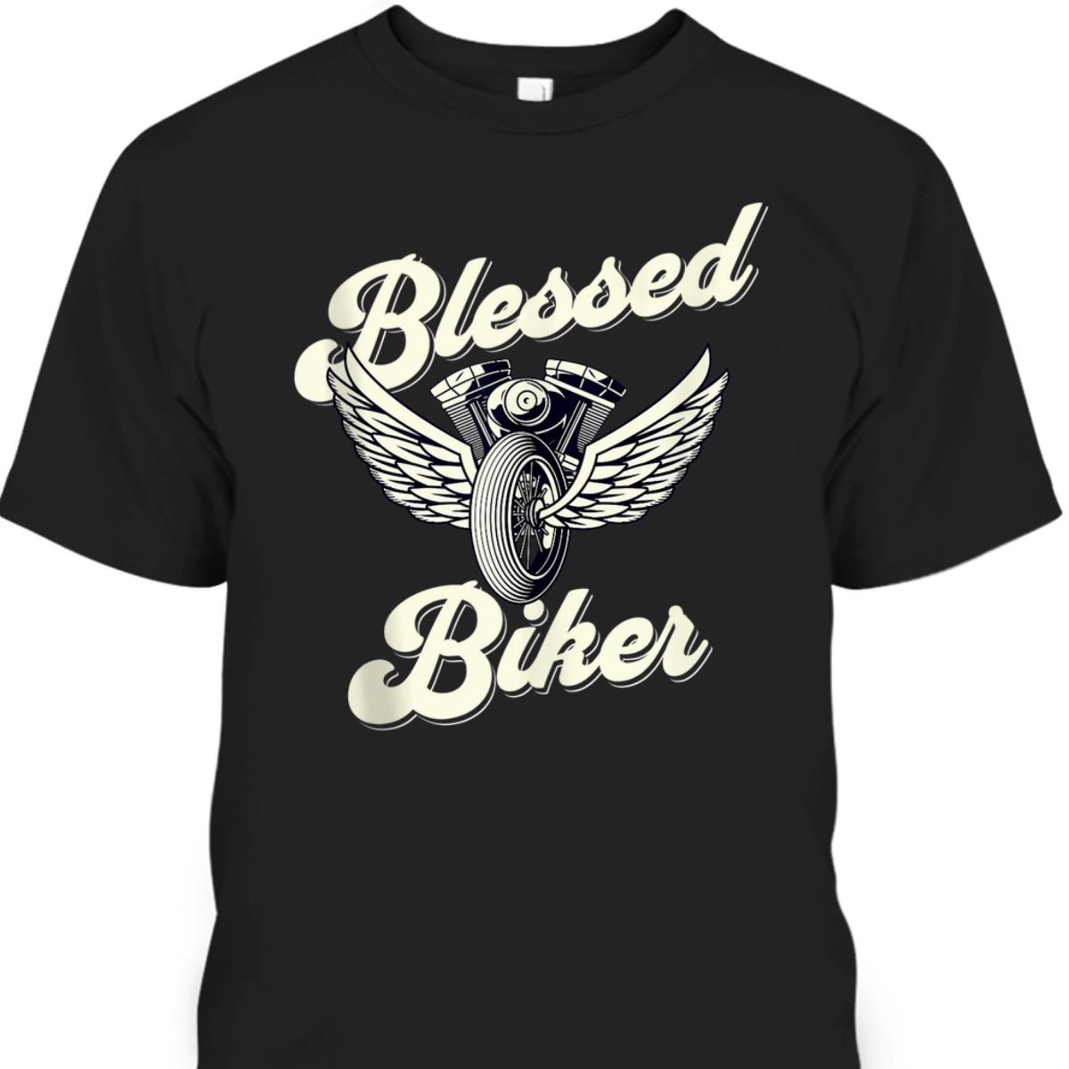 Blessed T-Shirt Christian Biker Motorcycle Religious Gift Blessed T-Shirt Christian Biker Motorcycle Religious Gift