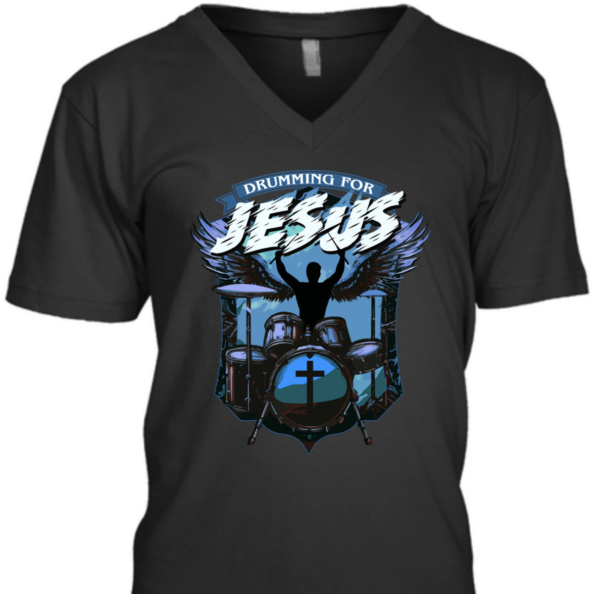 Christian Drummer Drumming For Jesus T-Shirt Worship Drummer Christian Drummer Drumming For Jesus T-Shirt Worship Drummer